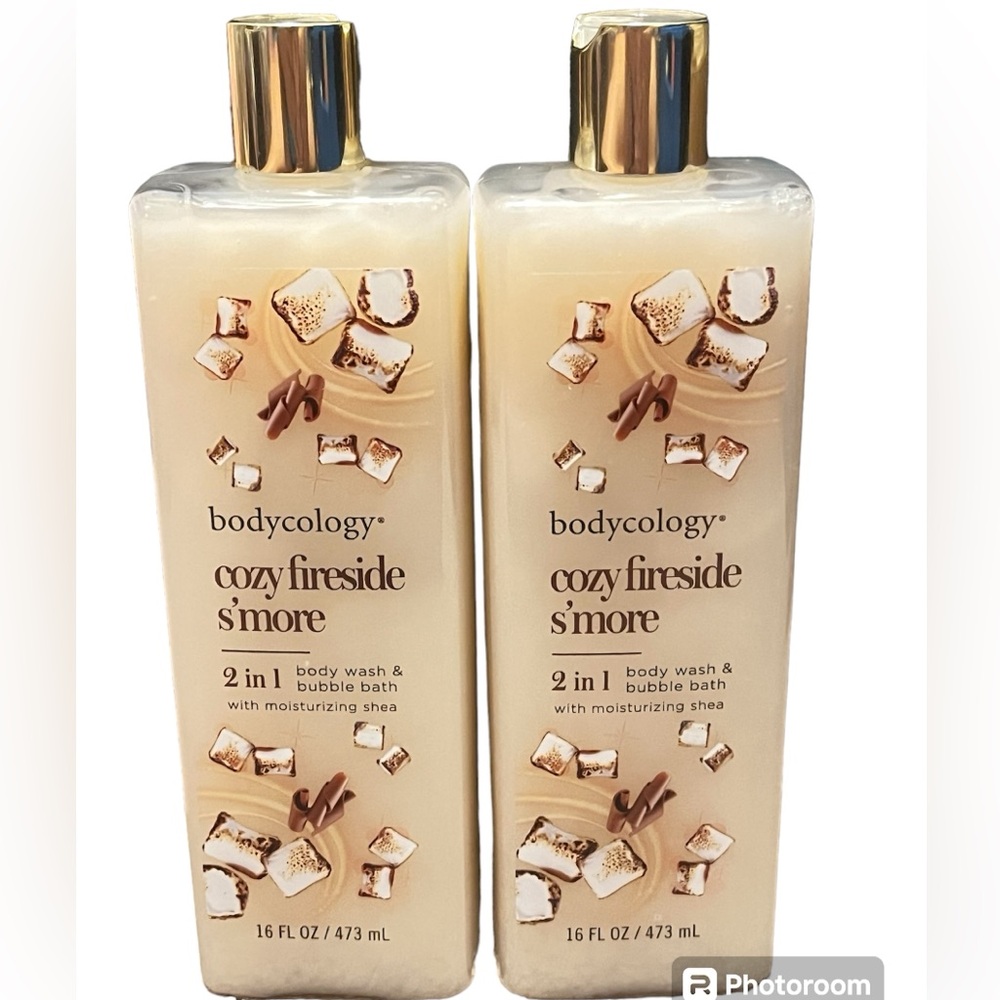 Bodycology Cozy Fireside S'mores 2 In 1 Body Wash And Bubble Bath 16 oz New